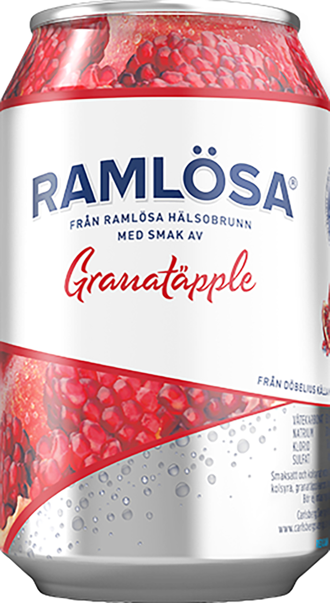 Mineralvatten Ramlösa Granatäpple burk 33cl 60200217