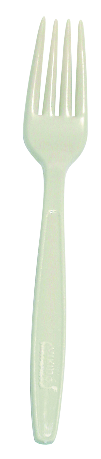 Engångsbestick Gaffel extrastabil plast beige 61010005_1