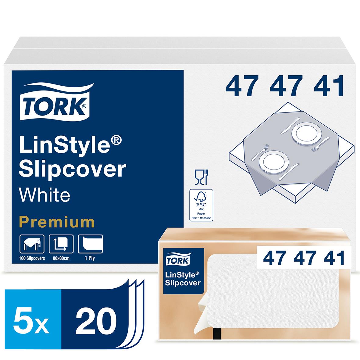 Snibbduk Tork LinStyle vit 80x80cm 61030749_1