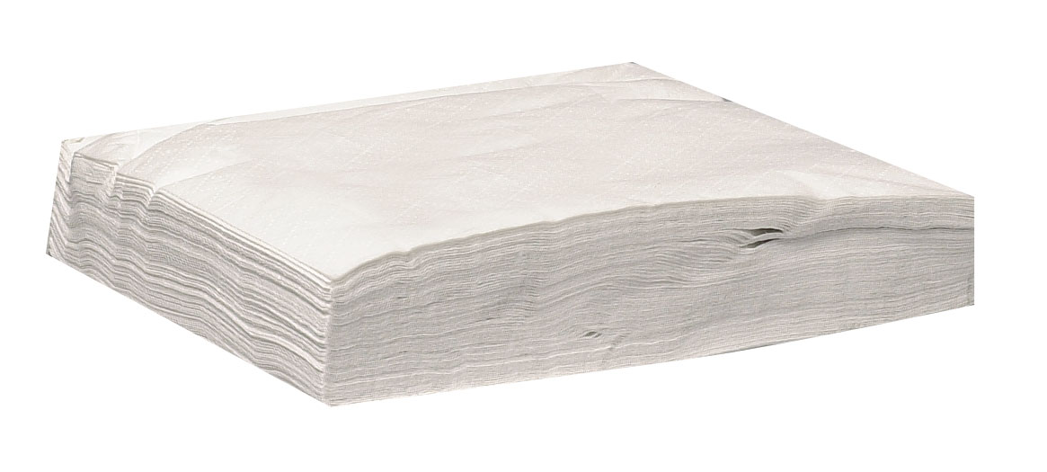 Servett Abena 1-lag vit 32x32cm 61050064