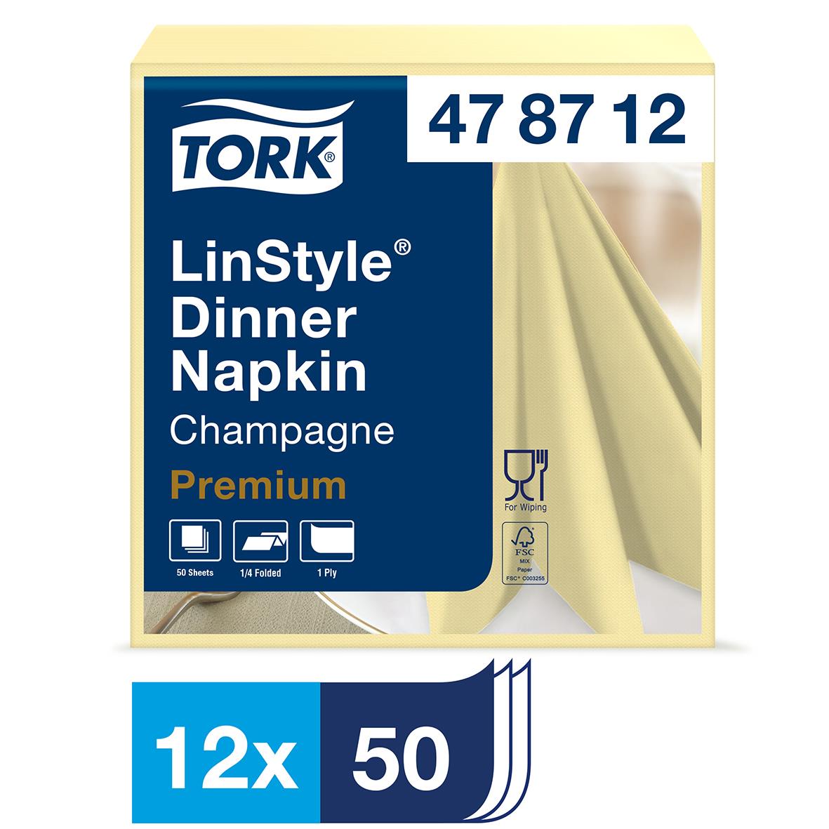 Servett Tork Linstyle champagne 39x39cm 61050685_1