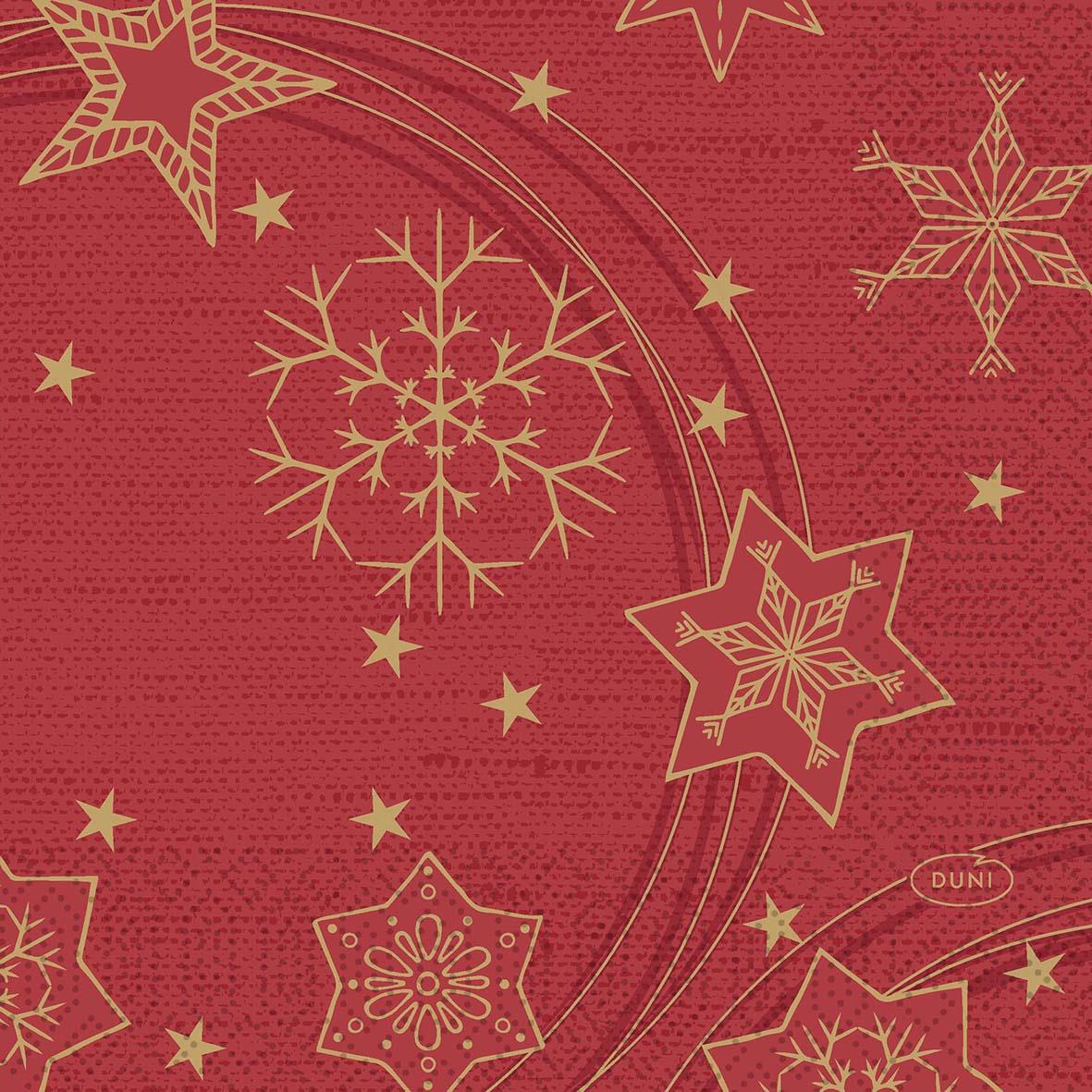 Servett Duni Star Shine 3-lag Röd 24x24cm 61051399_1