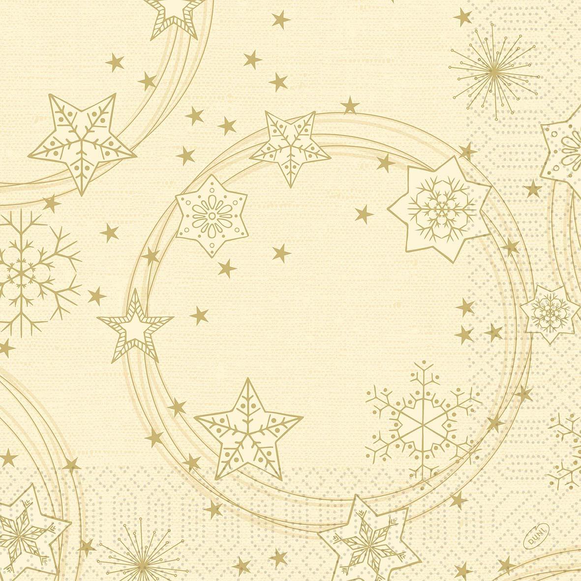 Servett Duni Star Shine 3-lag Cream 40x40cm 61051405_1