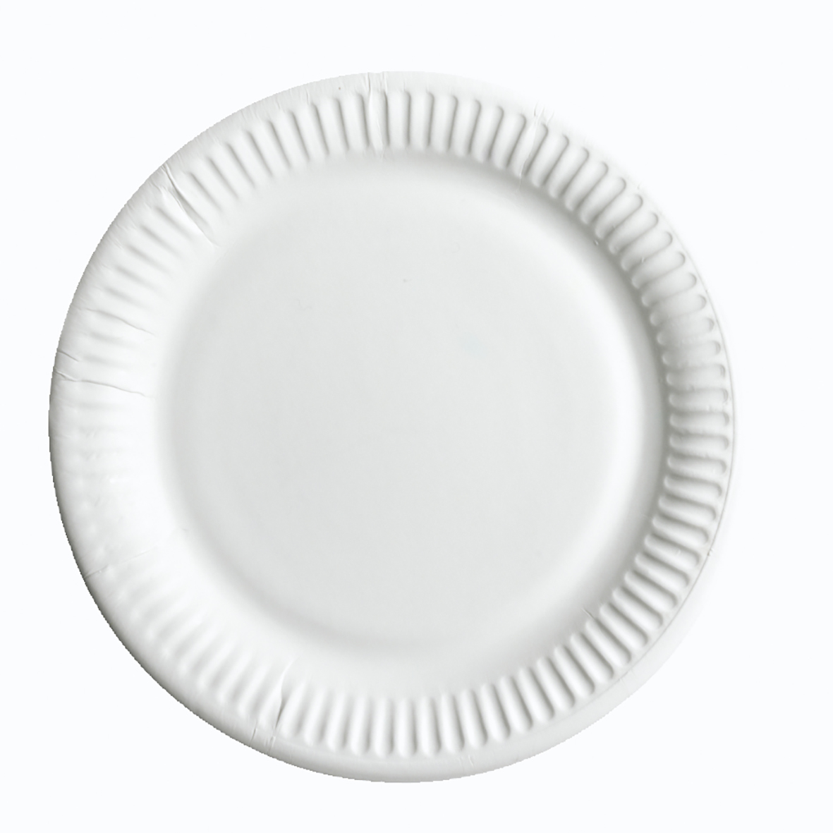 Papperstallrik Flat Belagd vit 23cm 61060333