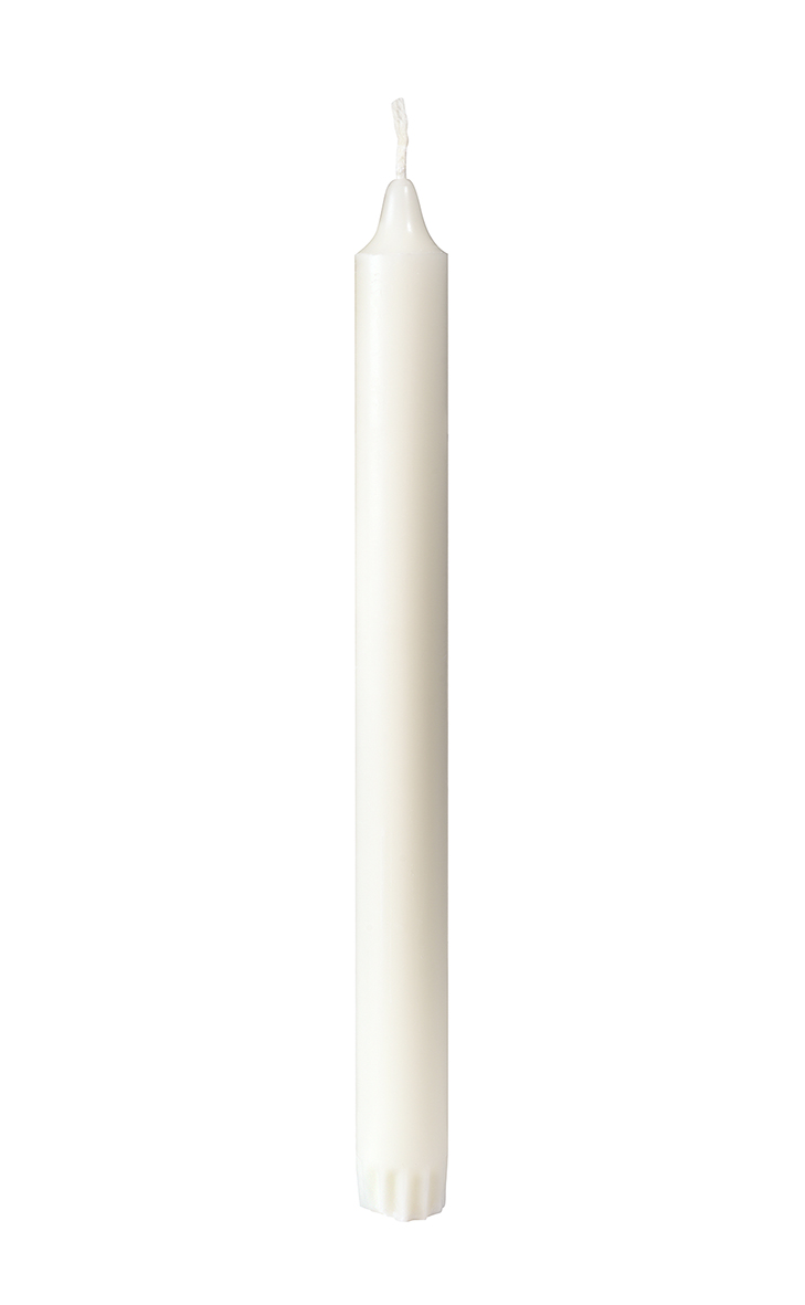 Kronljus Duni 100% stearin vit 25cm 61500032_1