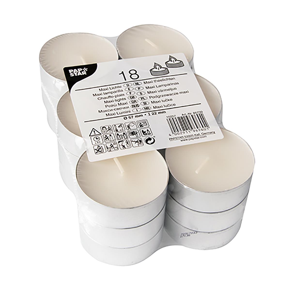 Värmeljus 8h Brinntid 100% Parafin 57mm 61500609