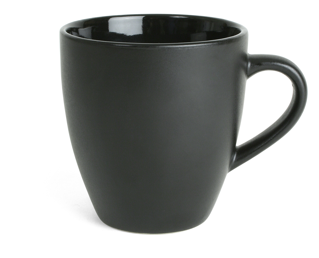 Mugg Athena stengods svart 32cl 64020028