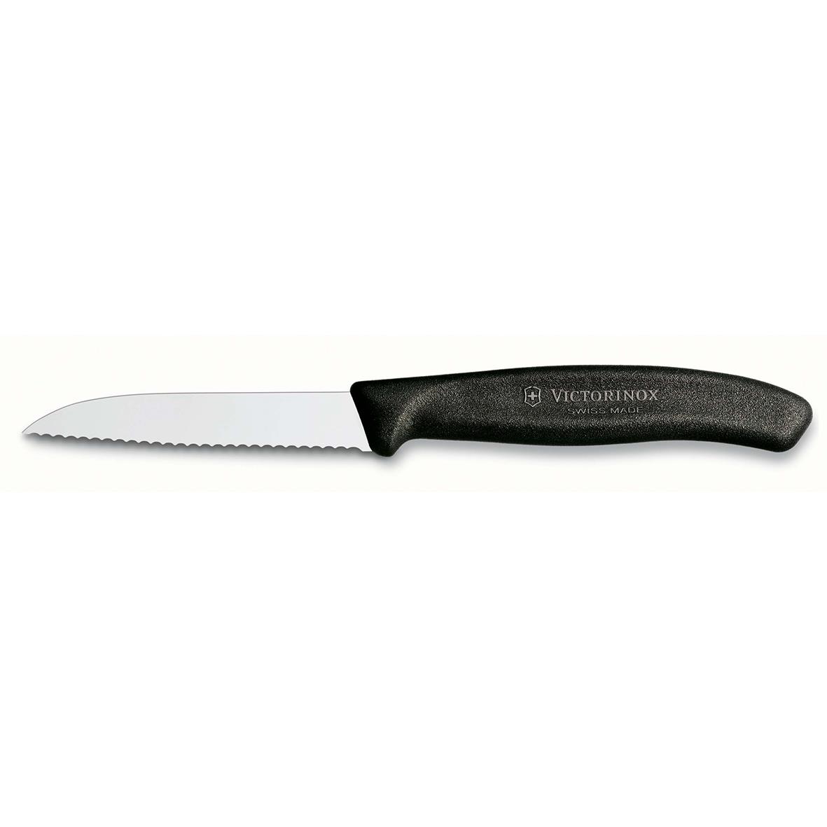 Kniv Victorinox Skalkniv Tandad Svart 80mm 64590122