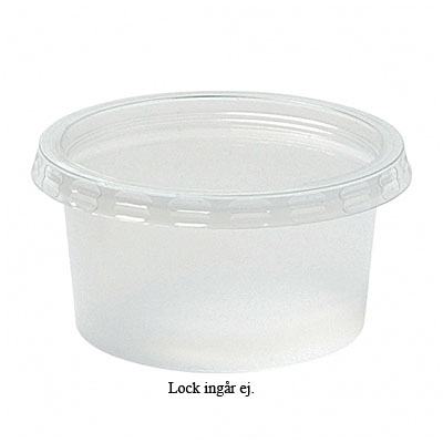 Plastform Rund PS Klar Ø75mm 100ml 65010047