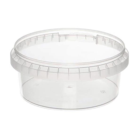 Plastbägare Med Tätt Lock Rund Klar Ø122x65mm 500ml 65010956