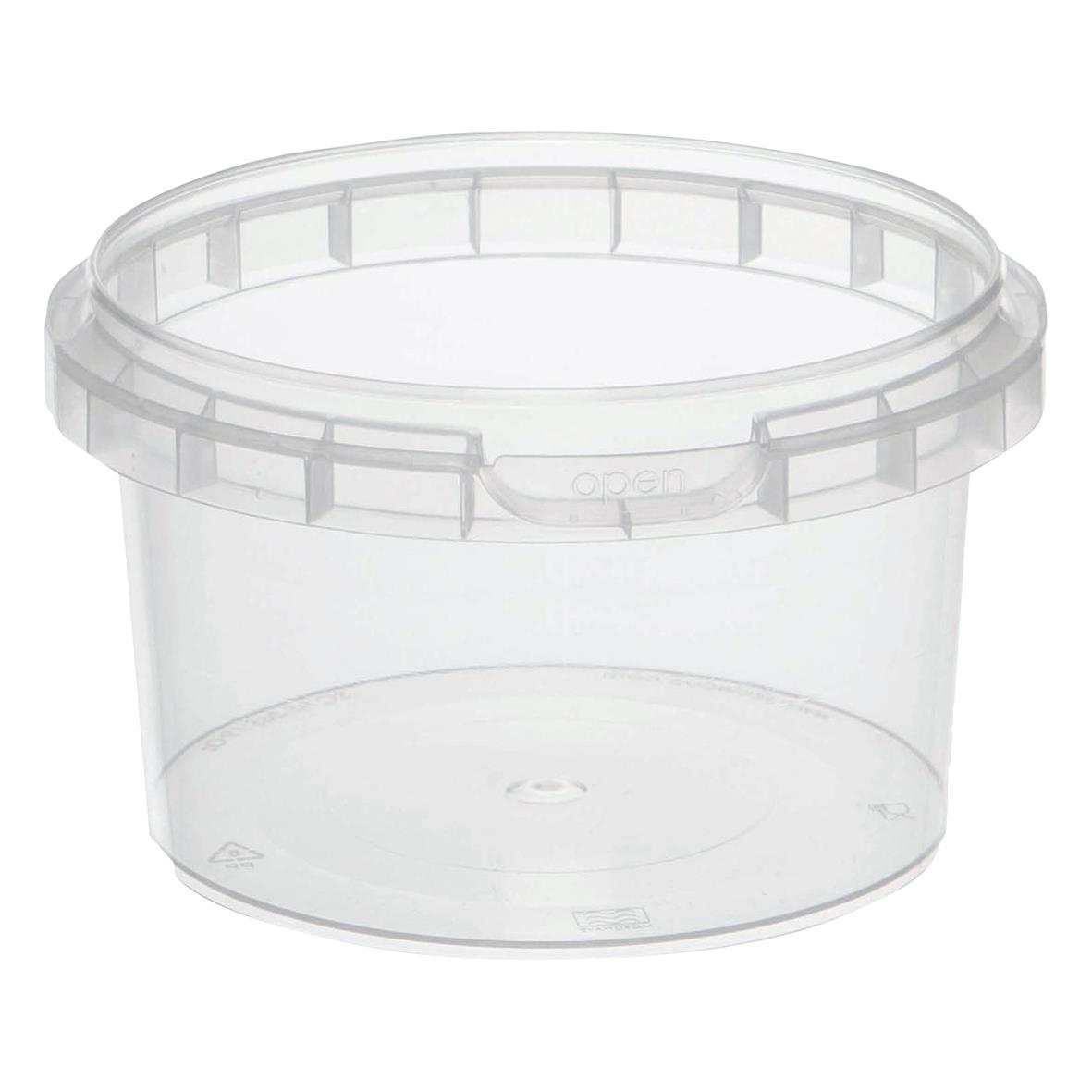 Plastbägare Med Tätt Lock Rund Klar Ø95x64mm 280ml 65010957