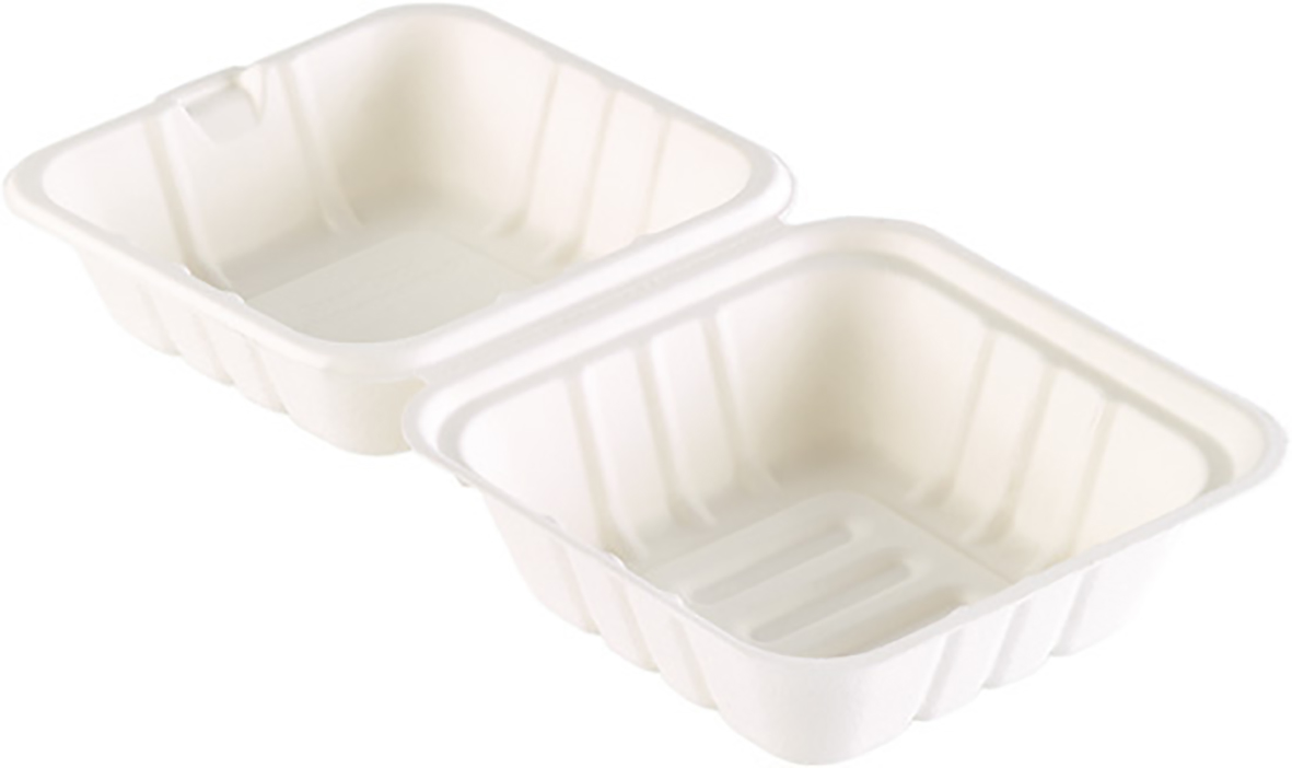 Hamburgerbox papper vit 162x152x80 65020059