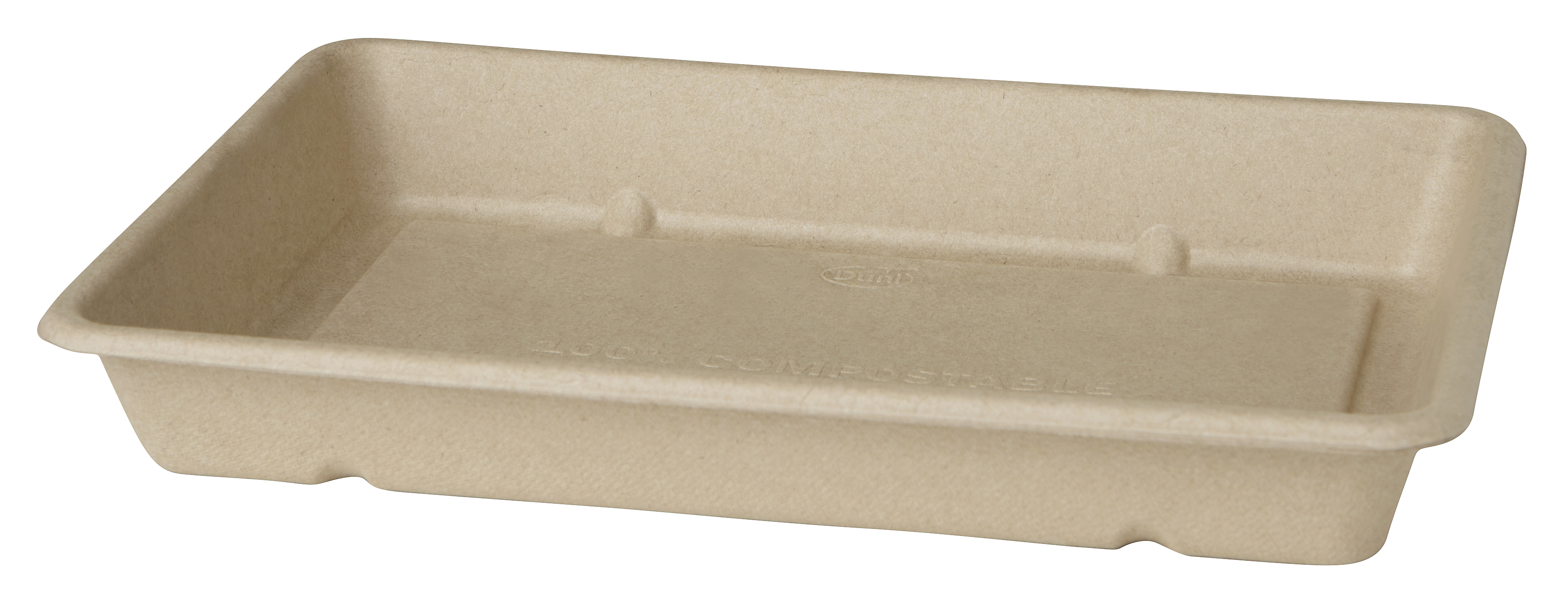 Form Duni Bagasse 230x155x36mm brun 65040180