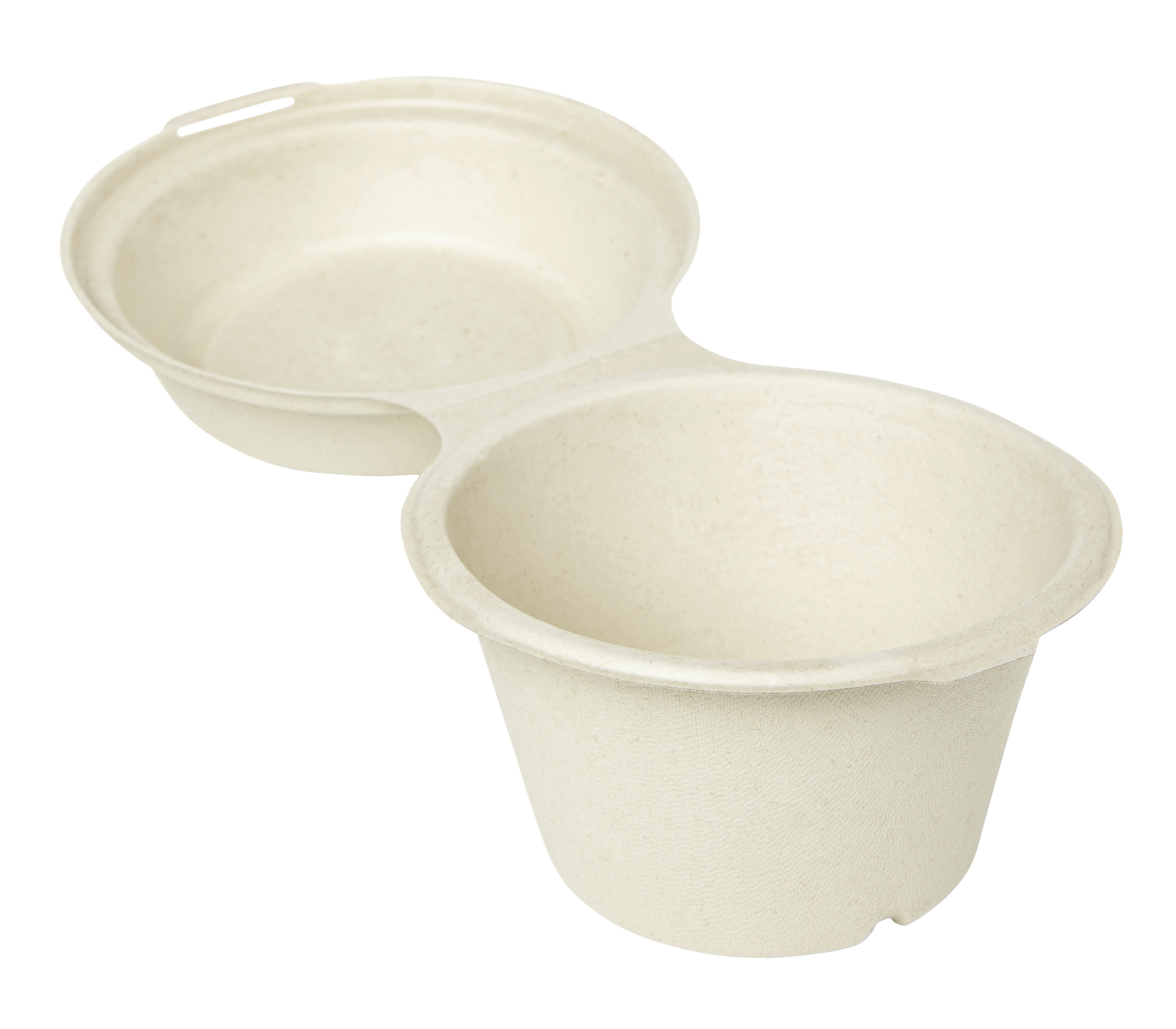 Form Duni 575ml Bagasse hängslad brun 145X145X100mm 65040183_1