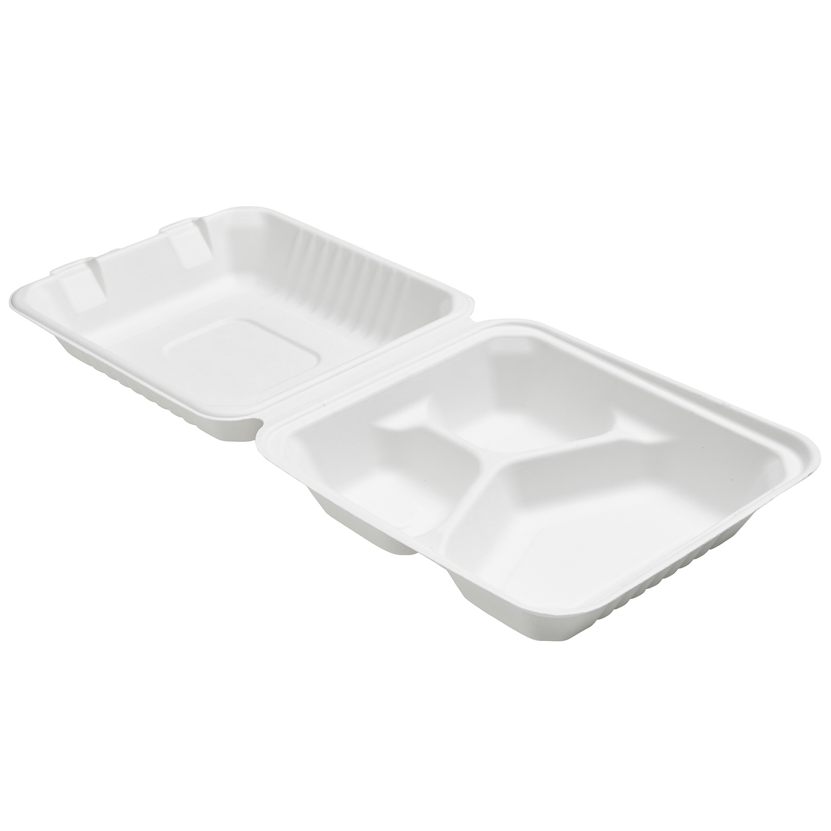 Box ecoecho® Bagasse 225x201x85mm vit 65040256