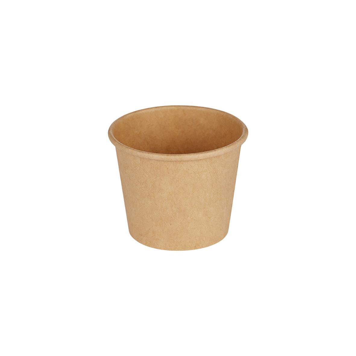 Pappersbägare Rund Brun Ø62mm 90ml 68010079