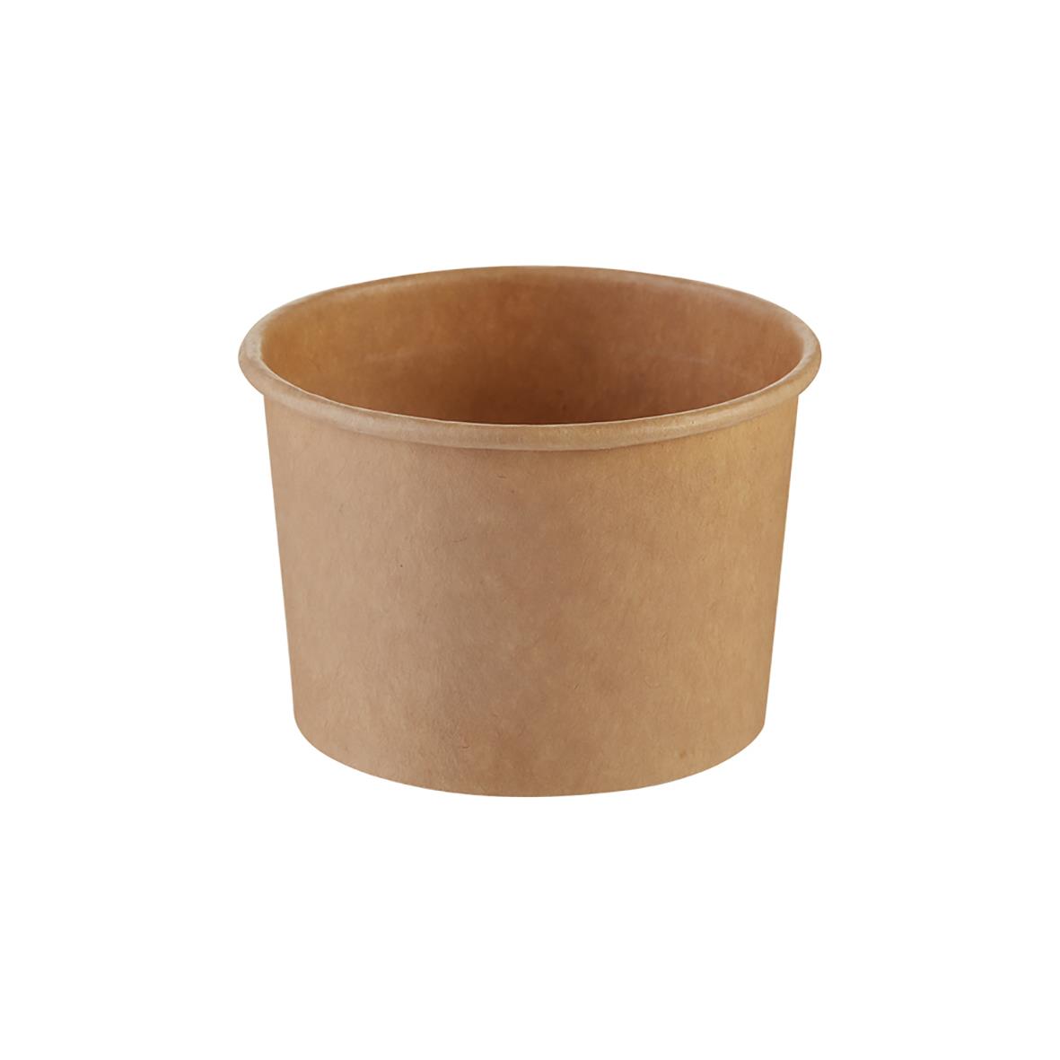 Pappersbägare 120/160ml Brun Ø80/65x43mm 68010080