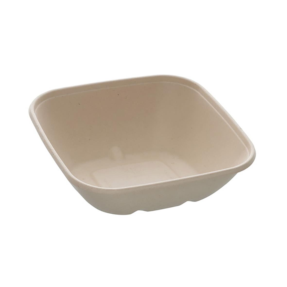 Salladsskål lutande bagasse brun 750ml 68010086