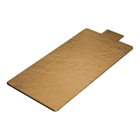 Tårtbricka Rektangulär Öra guld/silver 106x56 mm 68030012