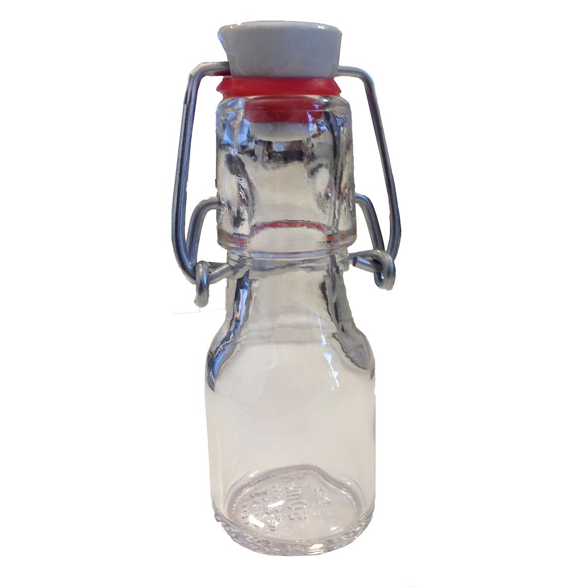 Glasflaska Patentkork klar 102x50 mm 50 ml 69010031