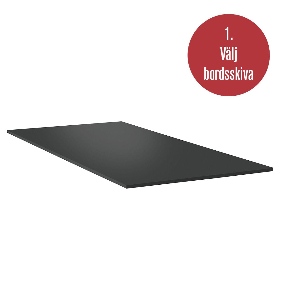 Bordsskiva Lanab Laminat Mörkgrå 1400x800mm 70508695_1