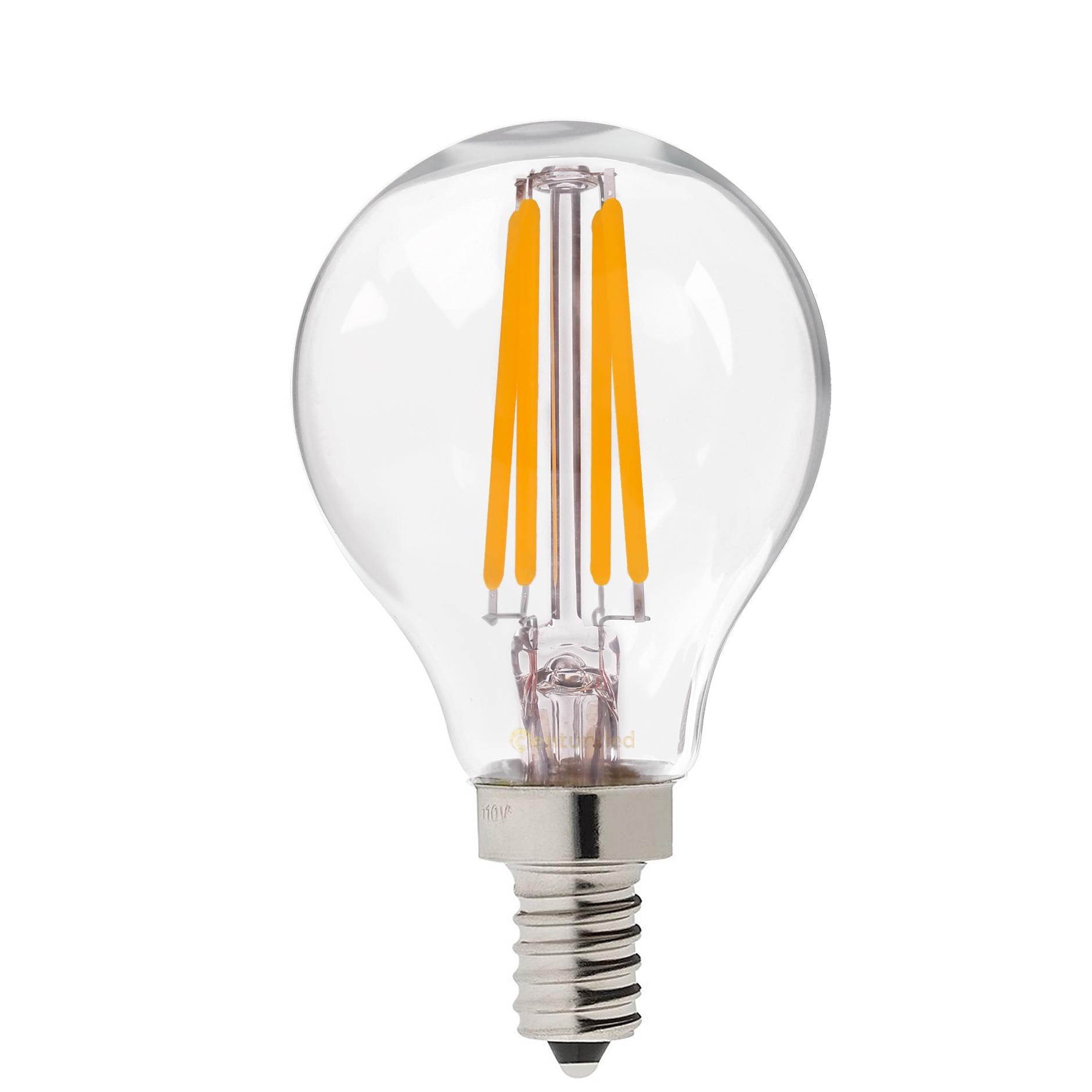 LED-lampa GE E14 4W (40W) Klar filament Klot ej dimbar 72090076