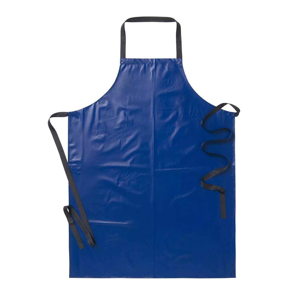 Förkläde bröst plast blå 75x100cm 73110033