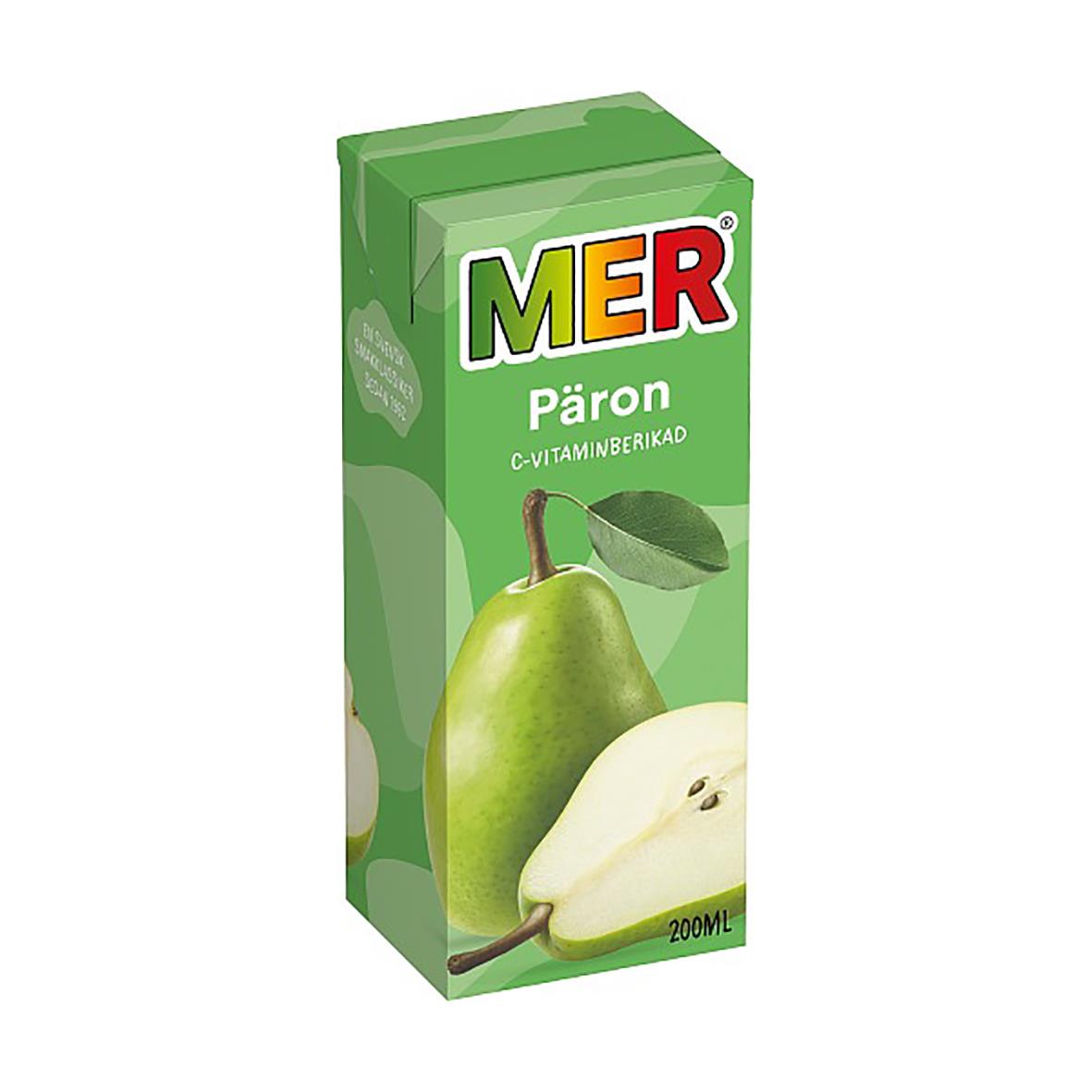 Fruktdryck Mer Päron brick 20cl 74030105
