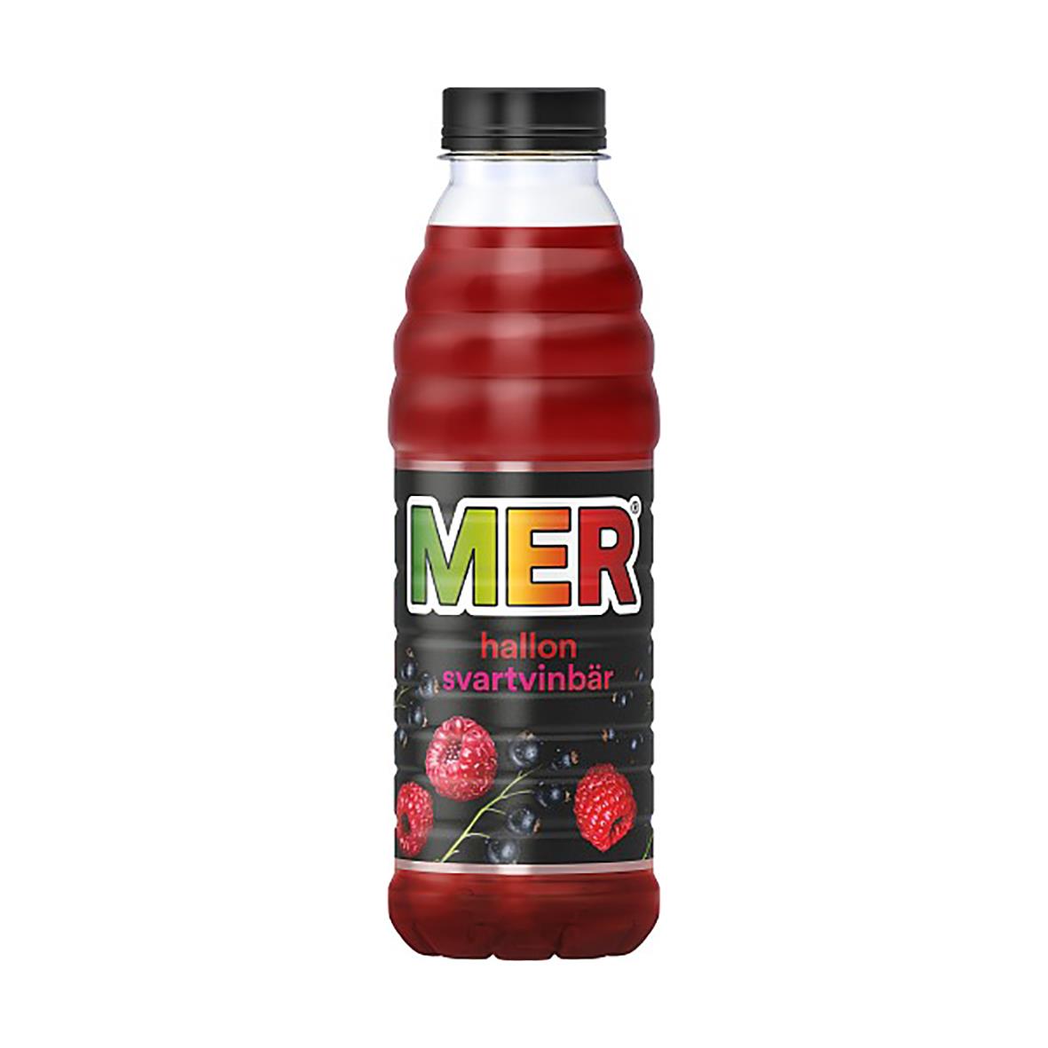 Fruktdryck Mer Hallon & Svartvinbär PET 50cl 12/fp inkl pant 74030108