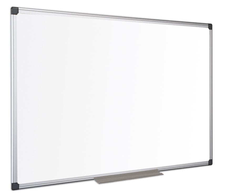 Whiteboardtavla AllOffice 60x45cm vit magnetisk emaljerad med pennhylla 75010049_1