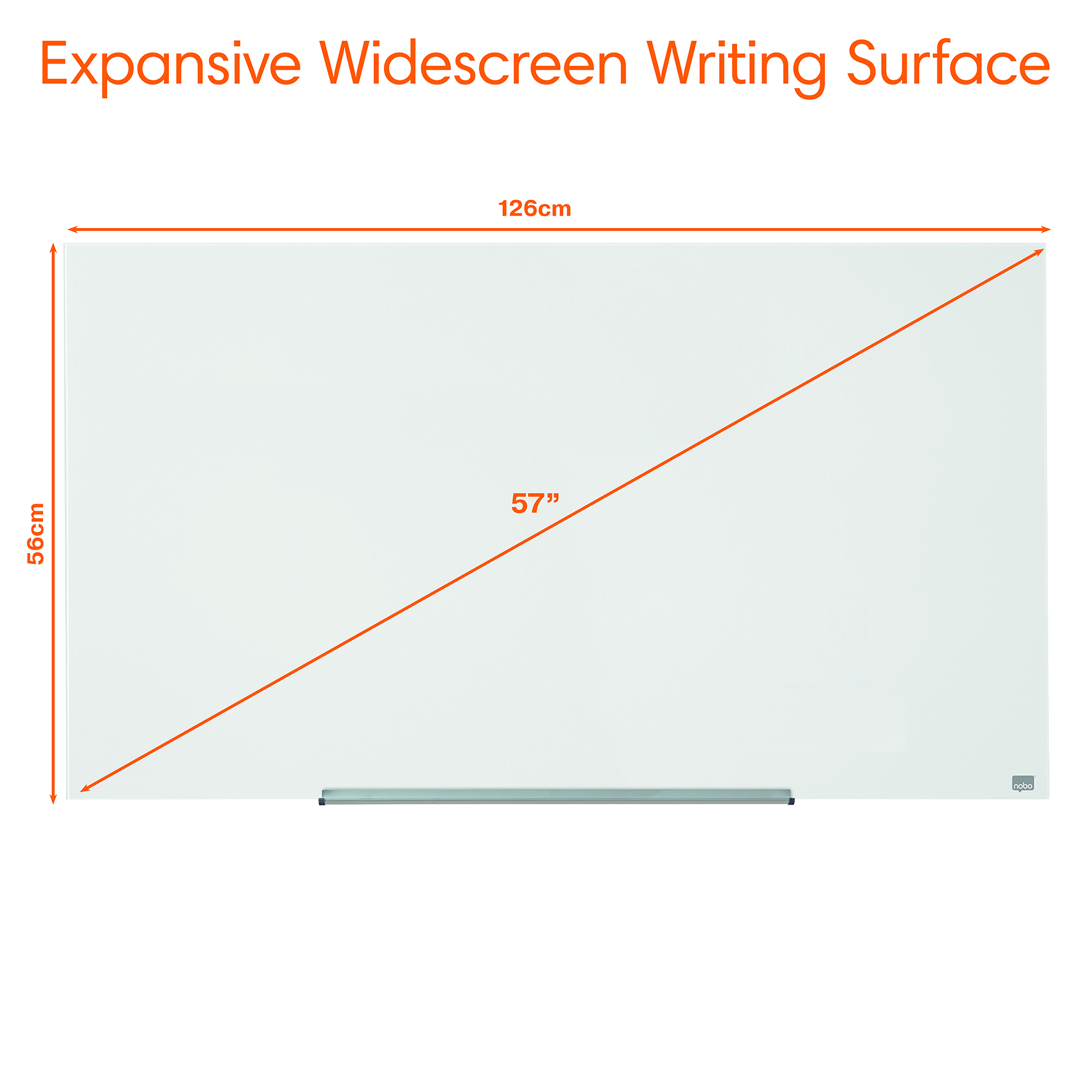 Glastavla Nobo Impression Pro 57" vit 1260x711mm 75010277_6