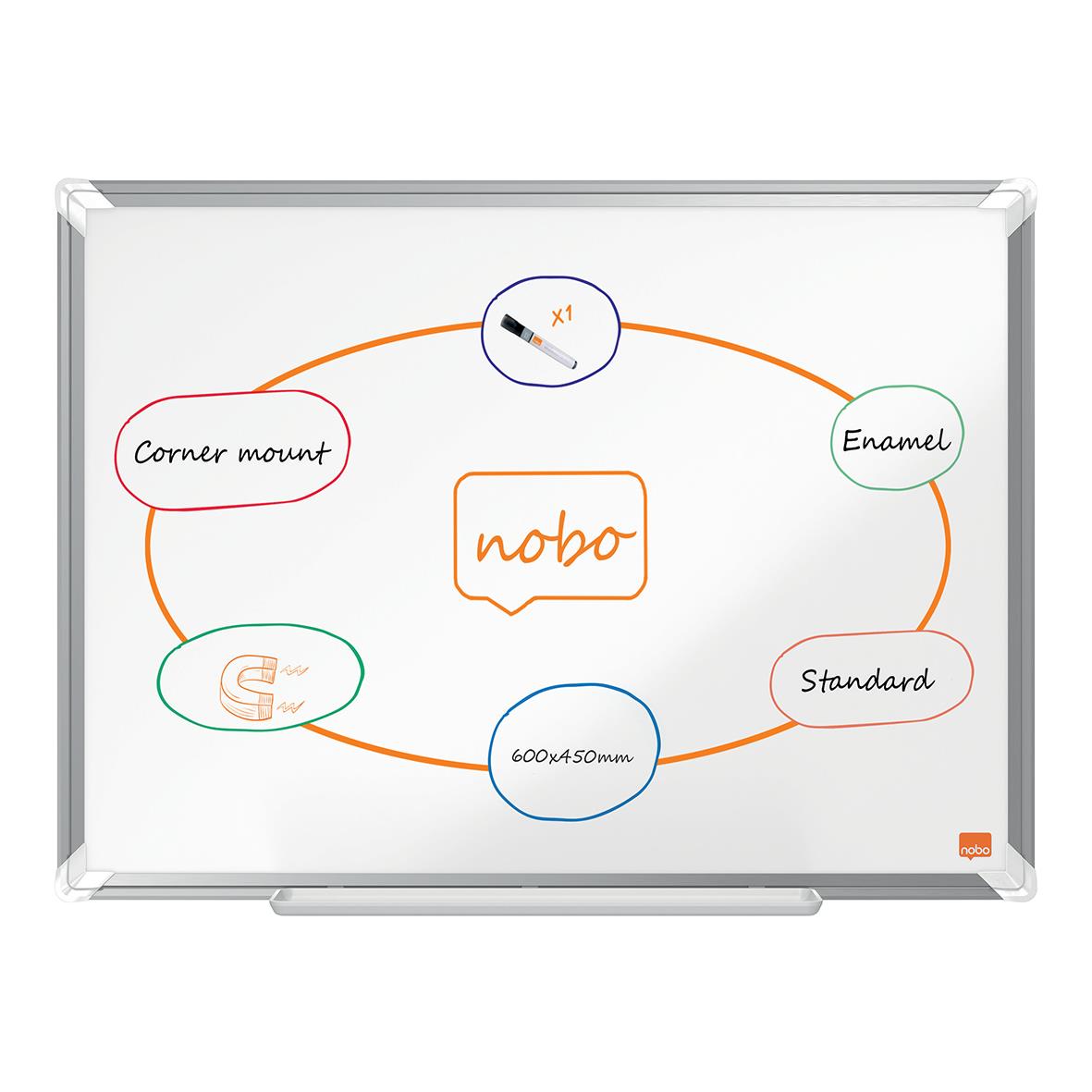 Whiteboardtavla Nobo Premium Plus Emalj 60x45cm 75010495_6