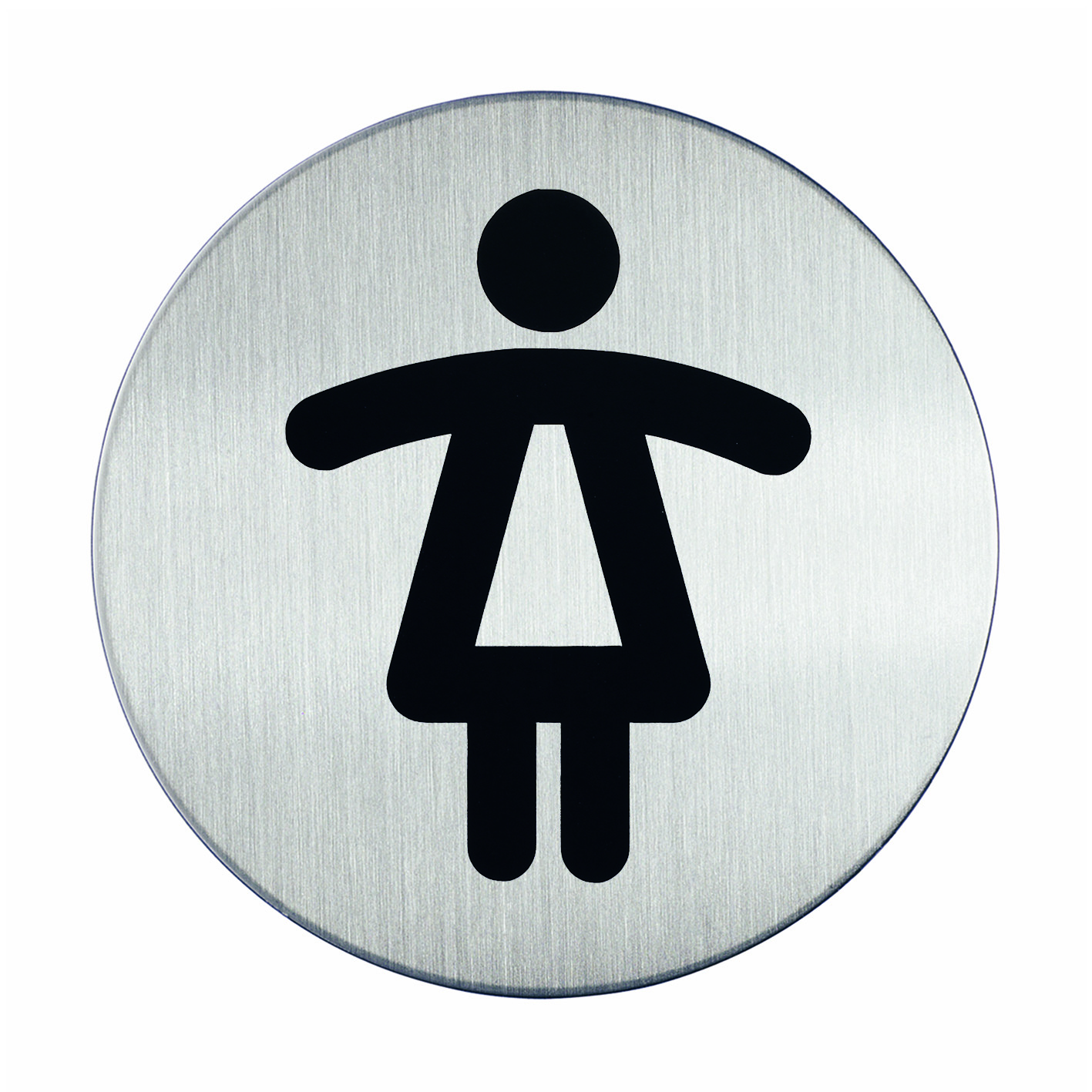 Symbolskylt Durable Picto WC dam rund 75600007