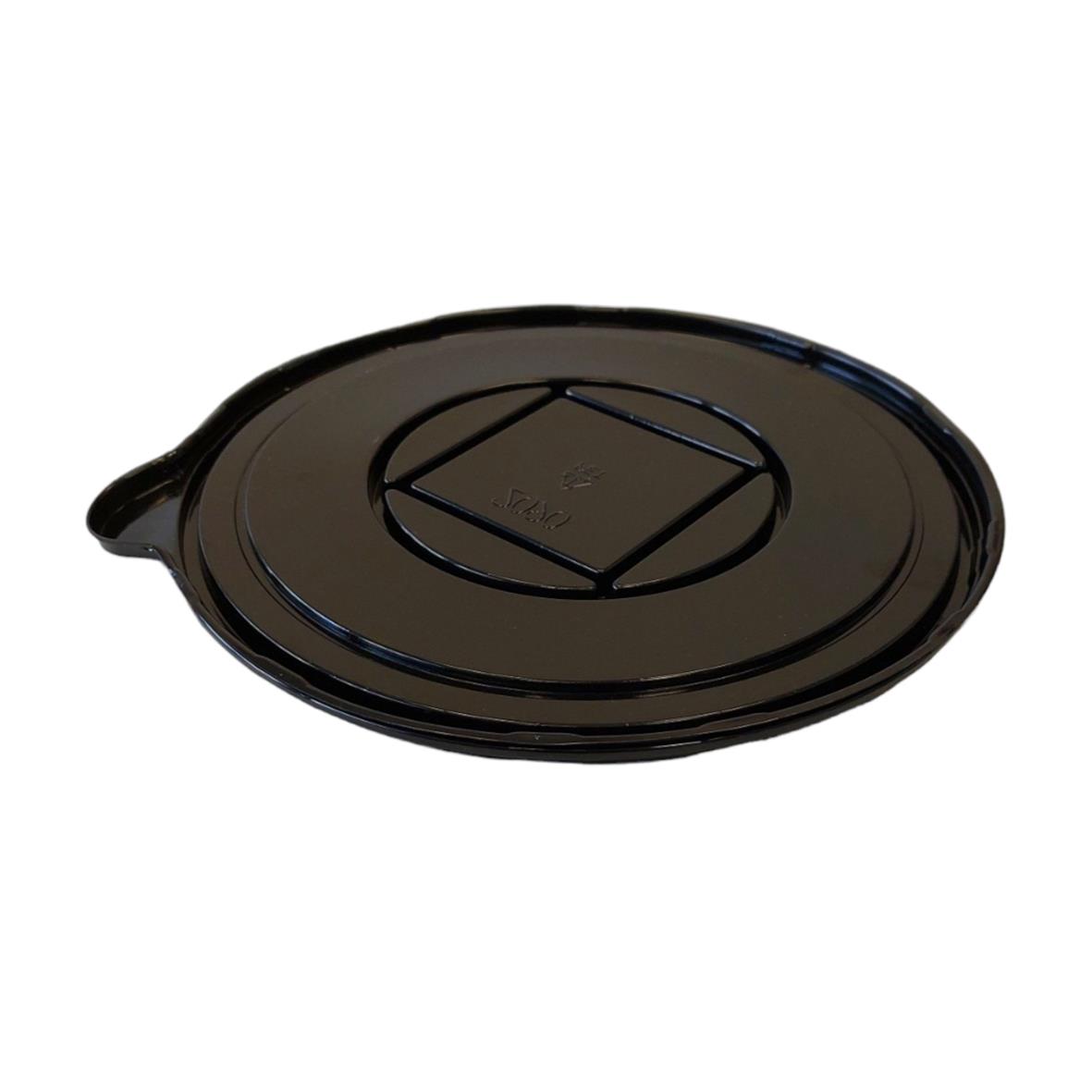 Tårtform lock+botten svart 22cm 79110013