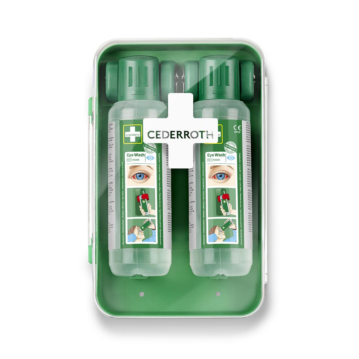 Ögonduschskåp Cederroth Inkl 2 flaskor á 500ml 86010036_1