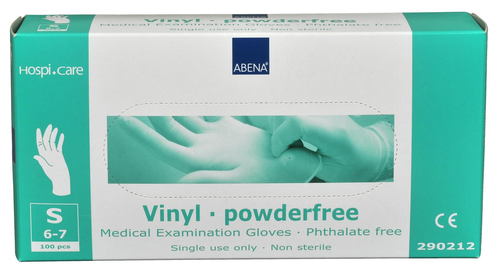 Engångshandske Abena Hospi-Care vinyl ftalat-/puderfri S 94100006_1