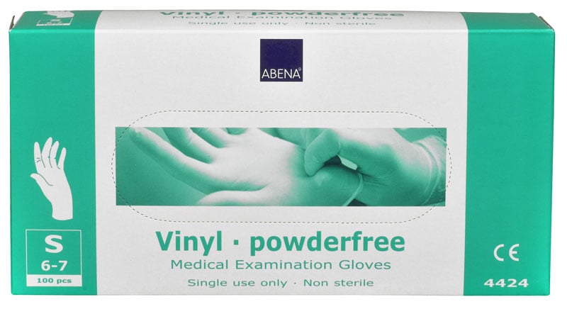Engångshandske Abena Vinyl puderfri stl S 94100055_1