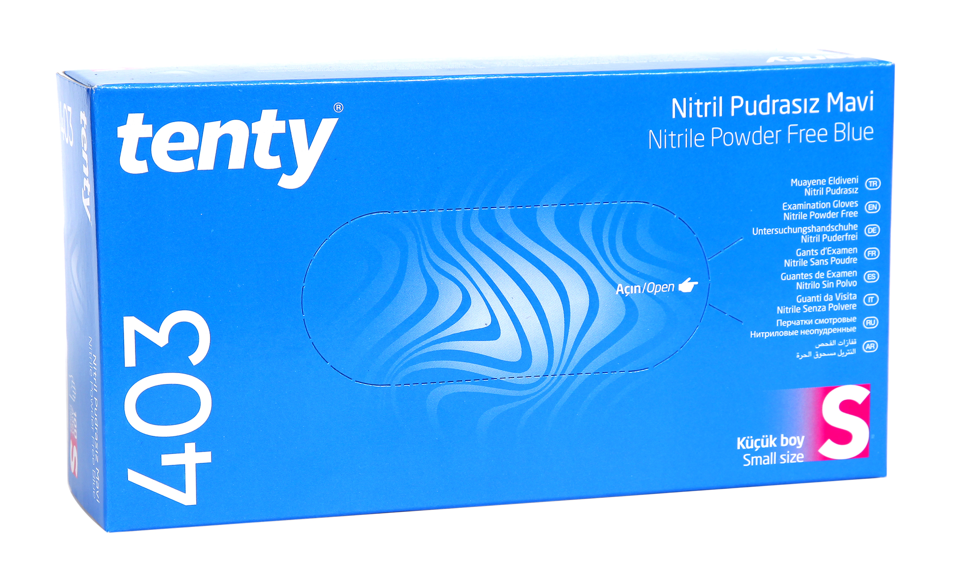 Engångshandske Tenty Nitril Puderfri stl S 94100739_2