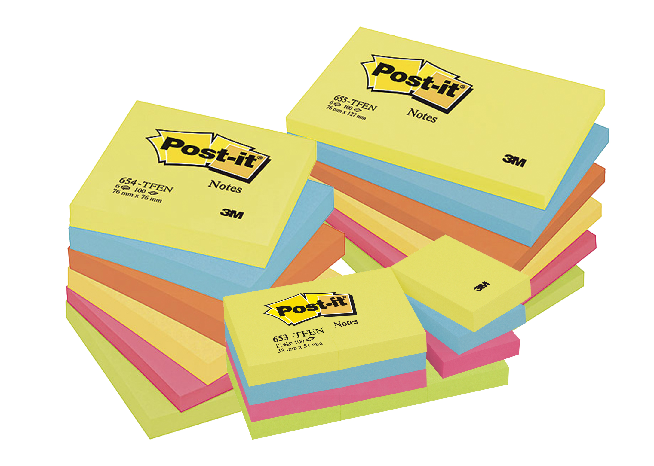 Notisar Post-it 653 Energetic 38x51mm 10110019_2