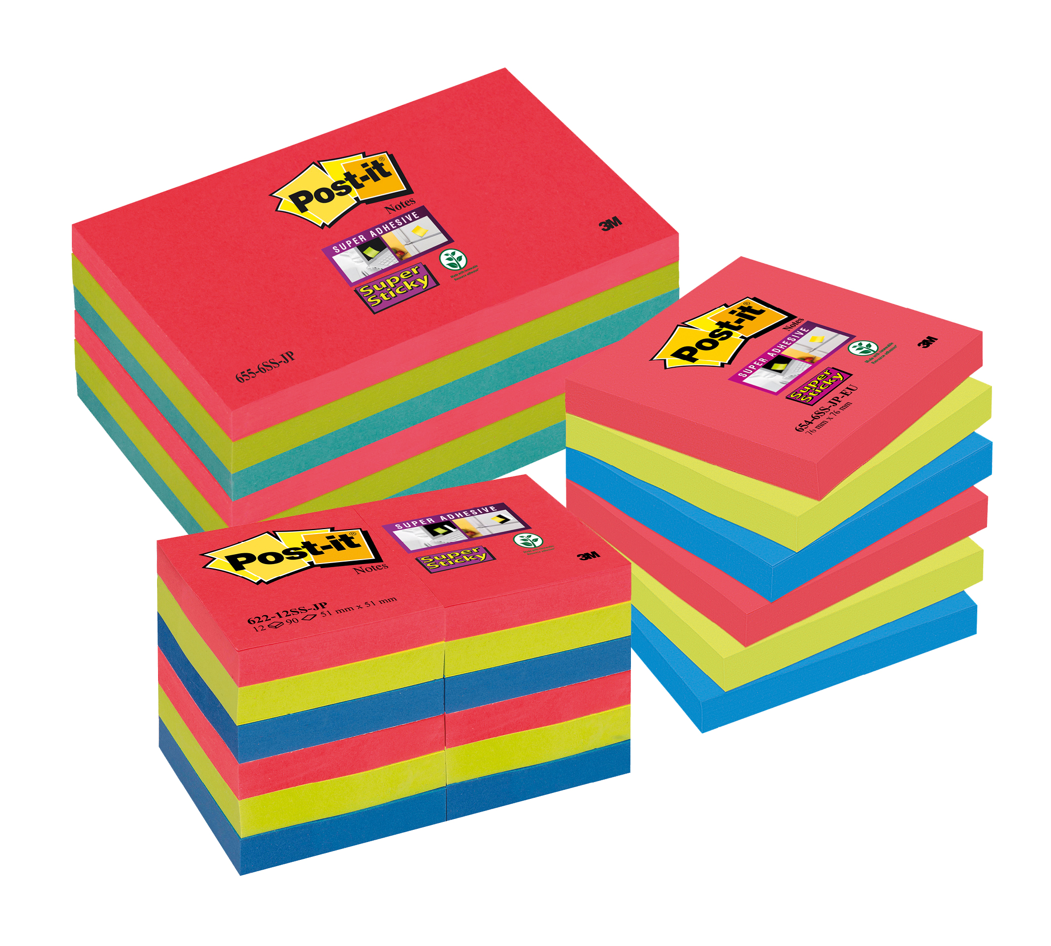 Notisar Post-it Super Sticky Bora Bora 76x76mm 10110219_2