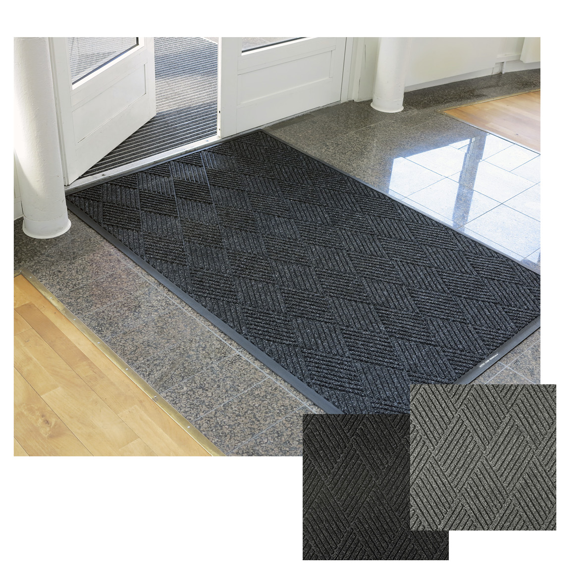 Kombinationsmatta Matting Combi Premier grå 85x150cm 71100020_2