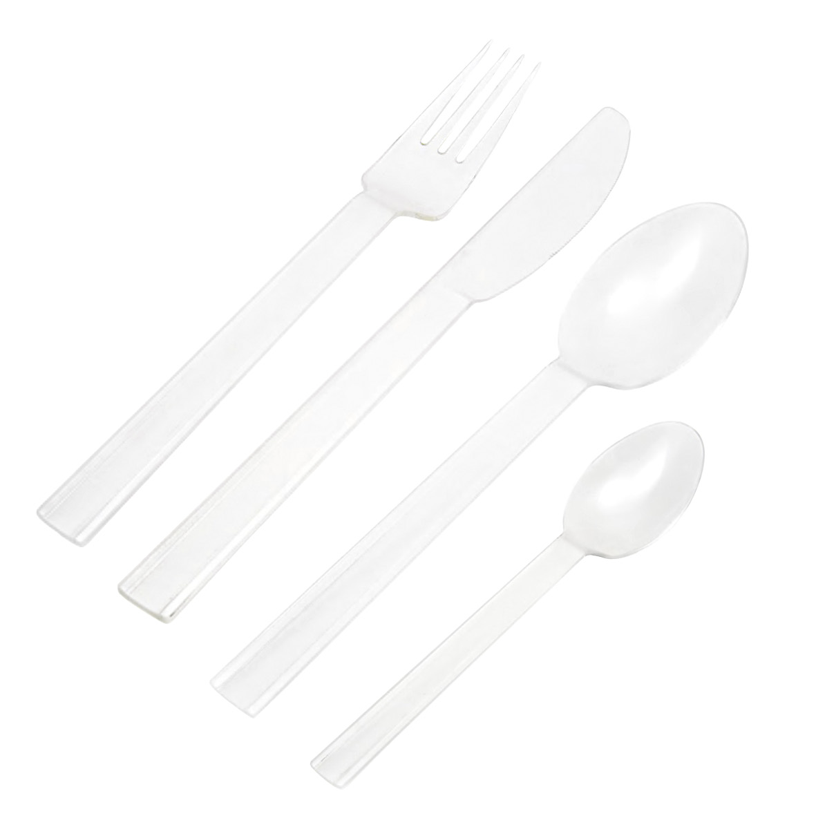 Engångsbestick Duni Dessertsked premium plast transparent 61010019_2