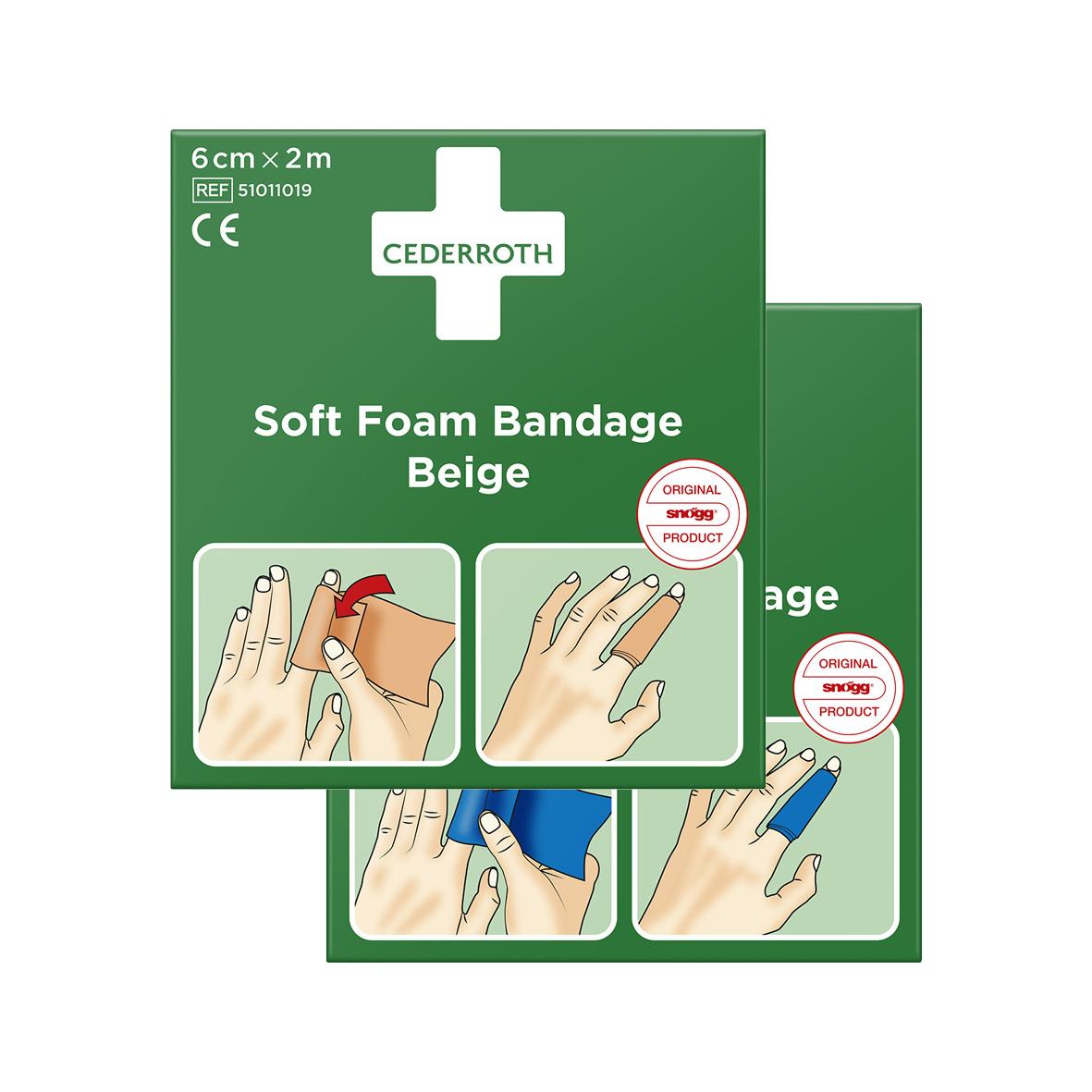 Soft Foam Bandage Cederroth Blå 6cmx2m 51500226_2