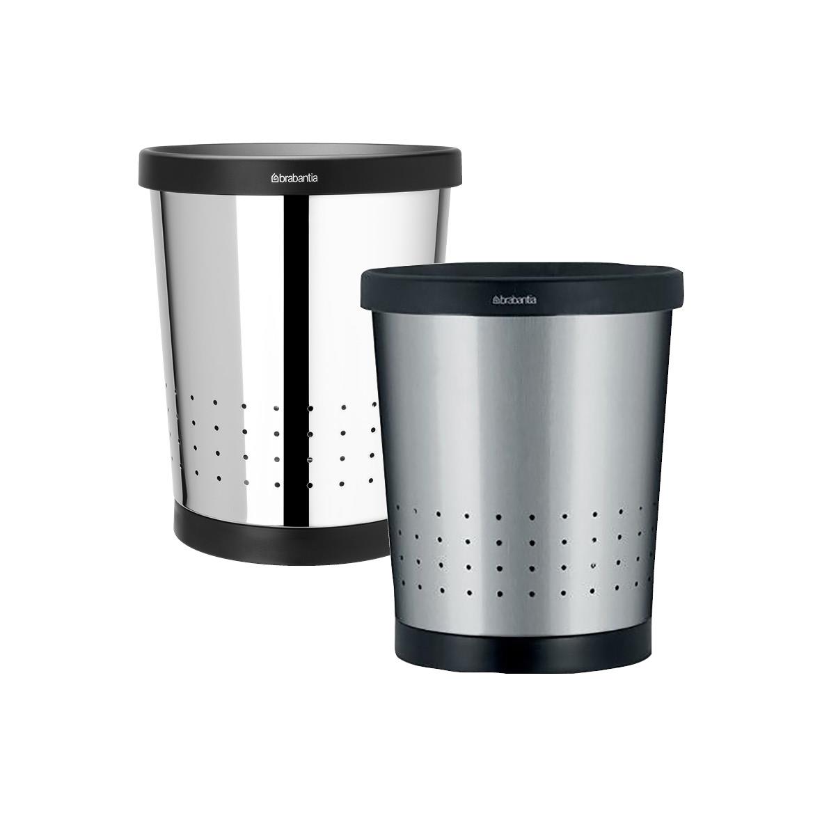 Papperskorg Brabantia Konisk med hål mattborstat stål 11L 57010018_2