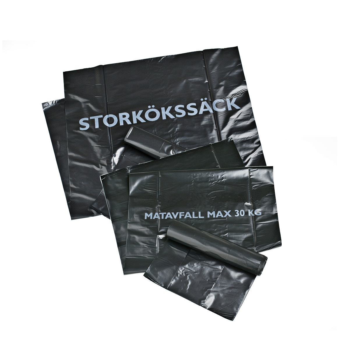 Sopsäck PolyREG LD Matavfall 125 l svart 750x1150x0.08mm 61200056_2