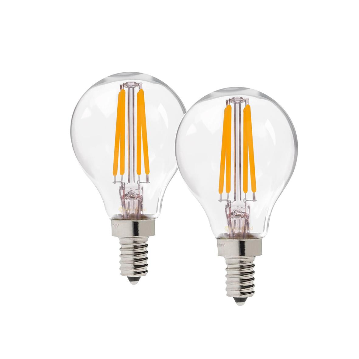 LED-lampa GE E14 2W (25W) klar filament Klot ej dimbar 72100052_2