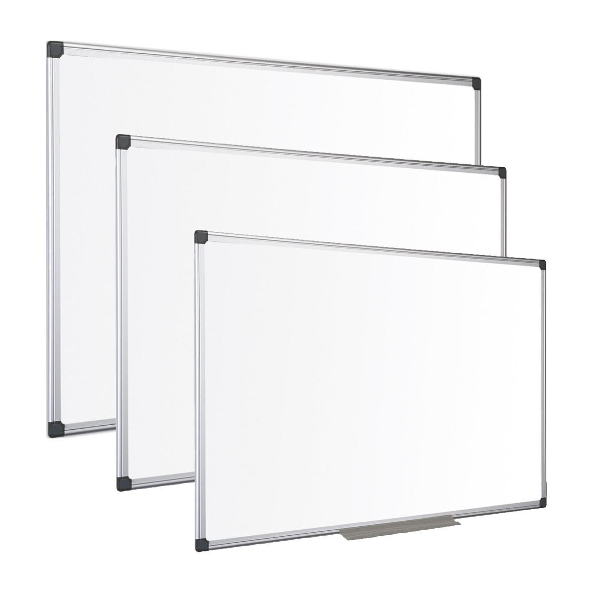 Whiteboardtavla AllOffice 60x45cm vit magnetisk emaljerad med pennhylla 75010049_4