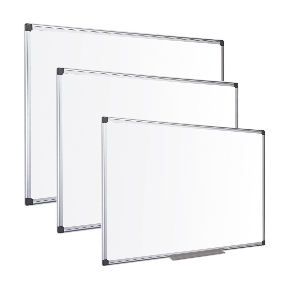 Whiteboardtavla AllOffice magnetisk med pennhylla 900x600mm 75010292_2
